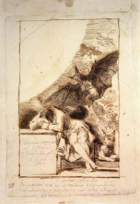 Francisco Goya Sueno oil painting image